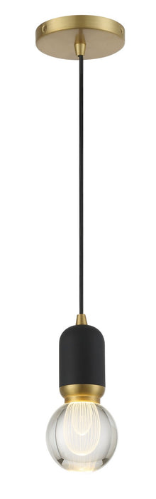 George Kovacs P5590-793-L LED Mini Pendant, Sand Coal And Mountain Gold
