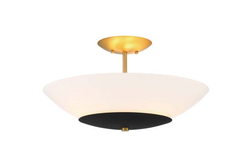 Minka-Lavery 1701-781 Three Light Flush Mount, Sand Coal