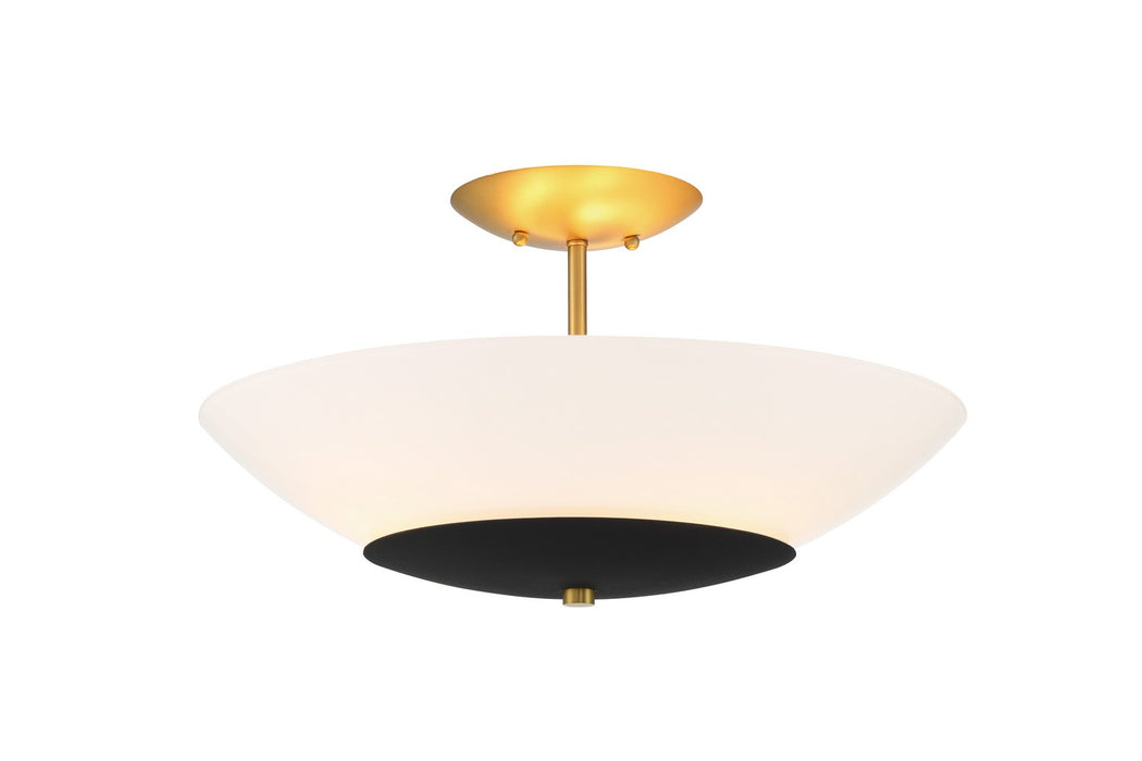 Minka-Lavery 1701-781 Three Light Flush Mount, Sand Coal