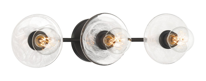 George Kovacs P5612-66A Three Light Bath Vanity, Coal