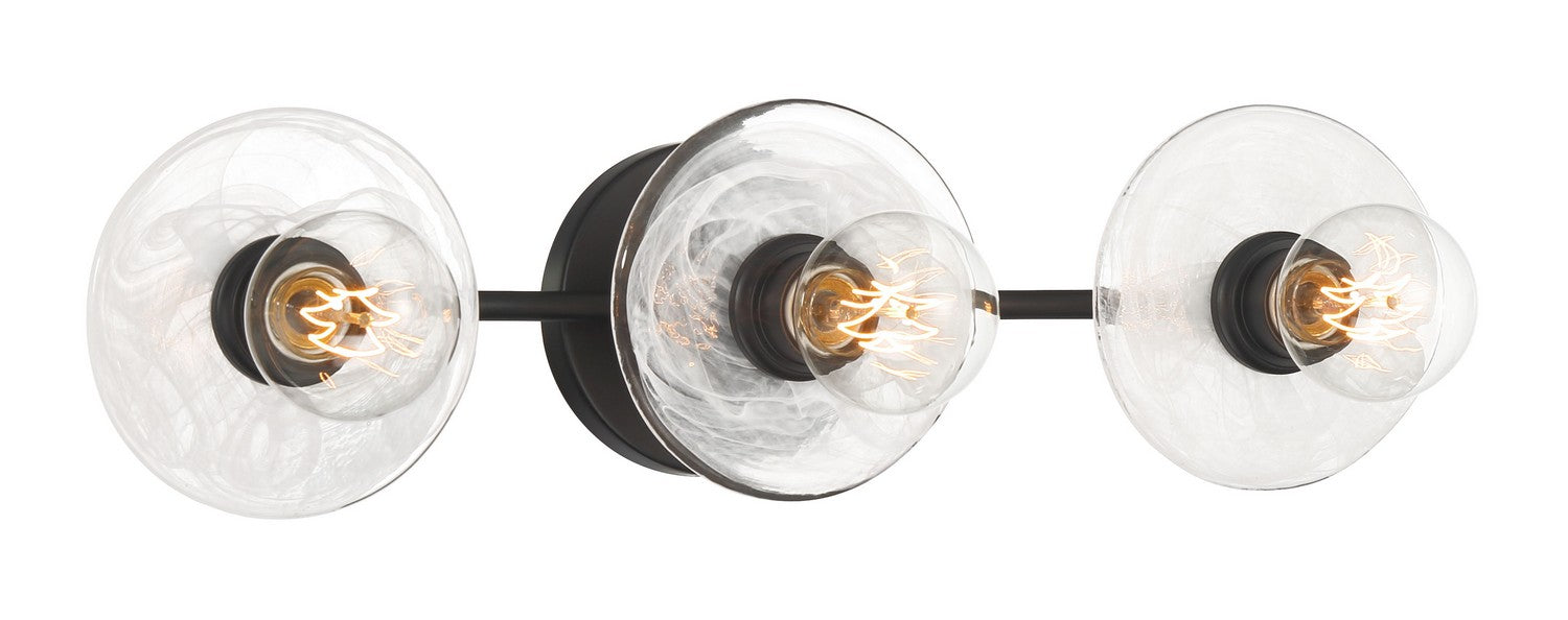 George Kovacs P5612-66A Three Light Bath Vanity, Coal