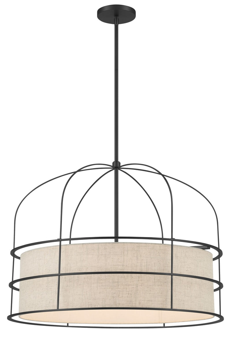 Minka-Lavery 2156-66A Six Light Pendant, Coal