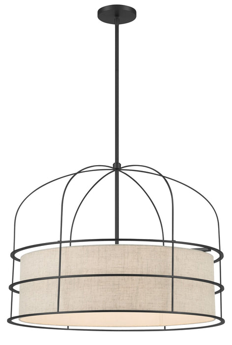 Minka-Lavery 2156-66A Six Light Pendant, Coal