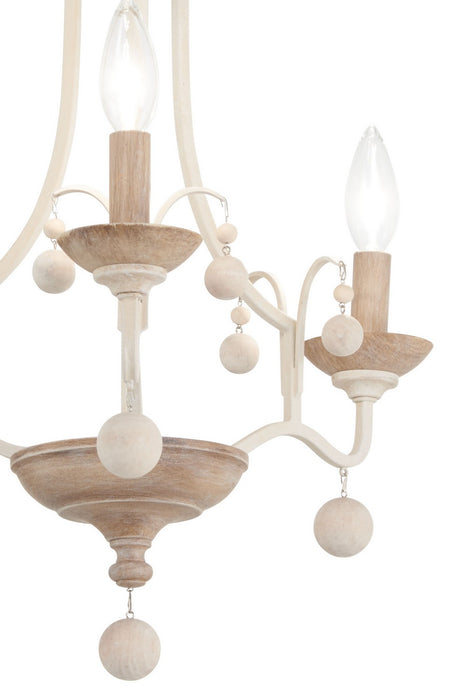 Minka-Lavery 2662-717 Three Light Semi Flush Mount, White Wash & Sun Dried Clay