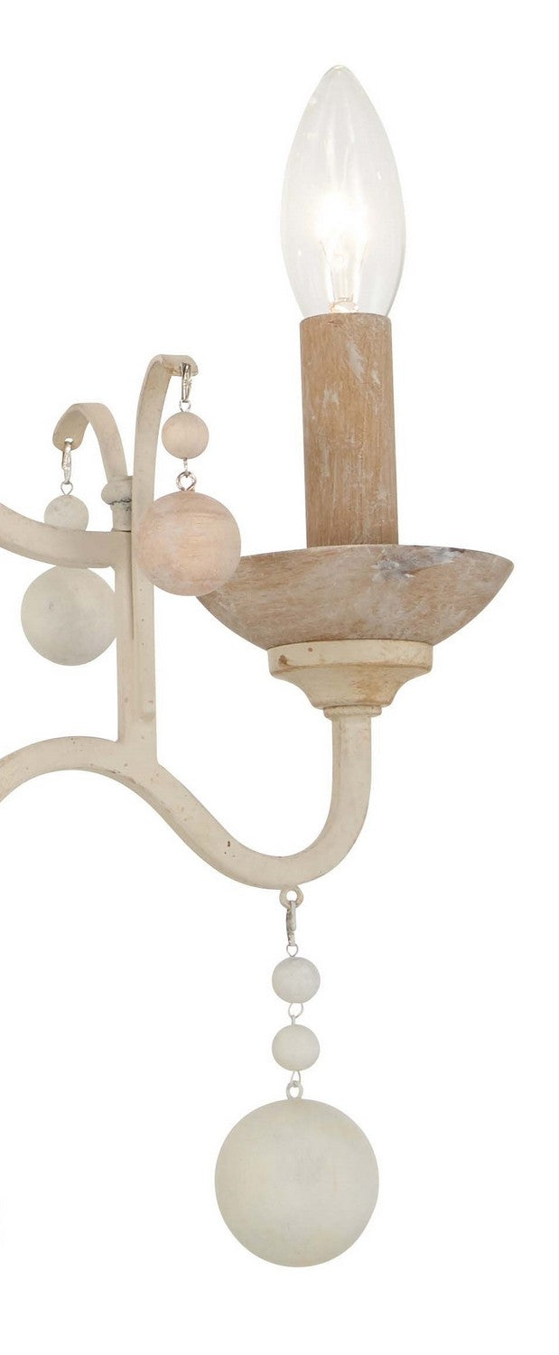 Minka-Lavery 2663-717 Three Light Chandelier, White Wash & Sun Dried Clay