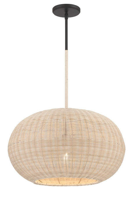 Minka-Lavery 3545-66A One Light Pendant, Coal