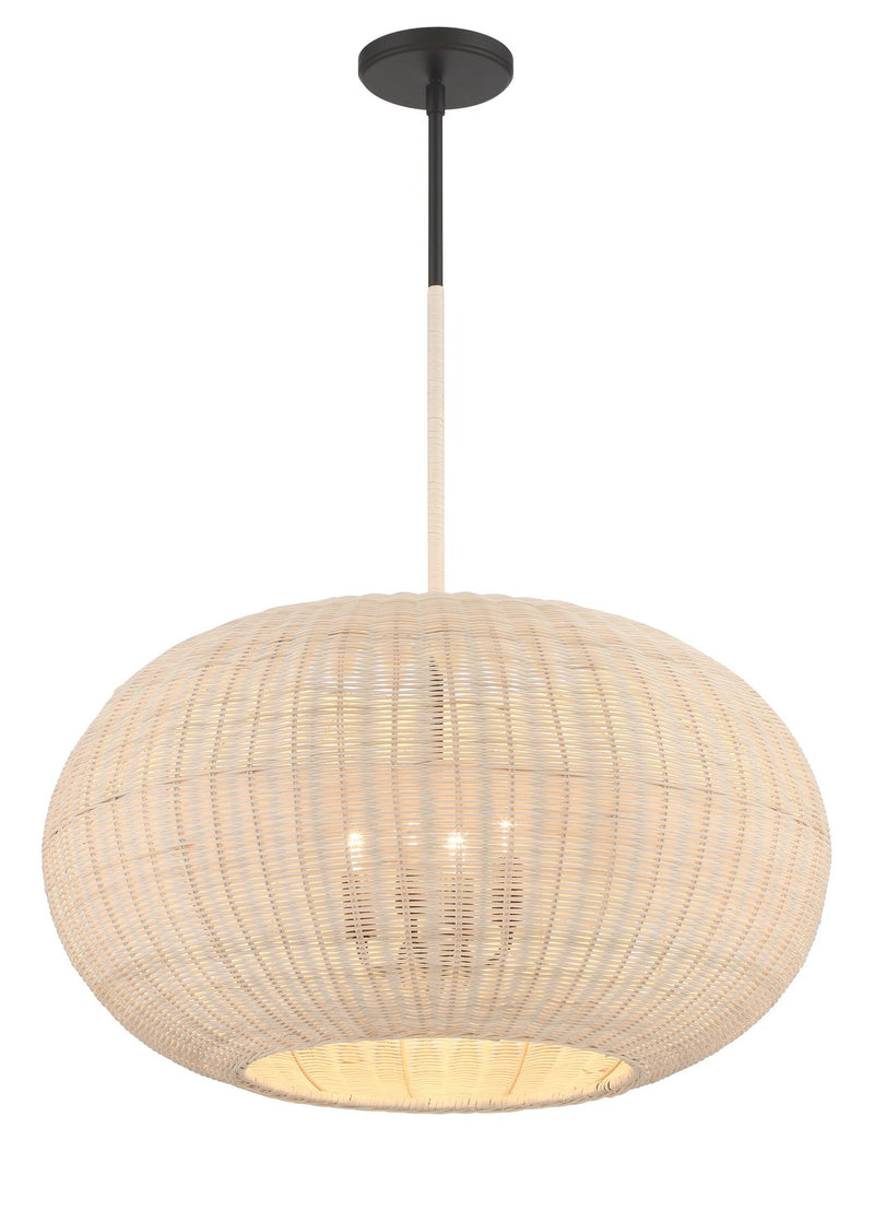 Minka-Lavery 3546-66A Four Light Pendant, Coal