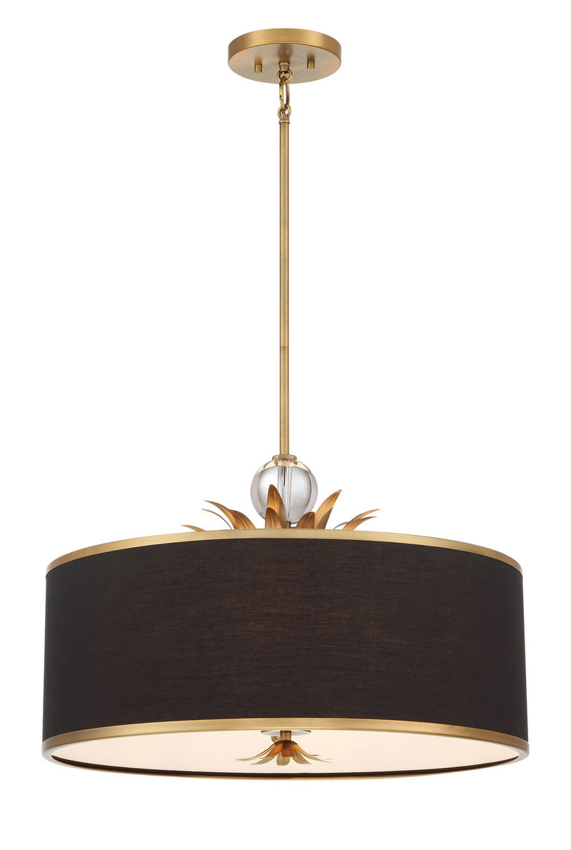 Minka-Lavery 4584-672 Four Light Pendant, Brushed Brass