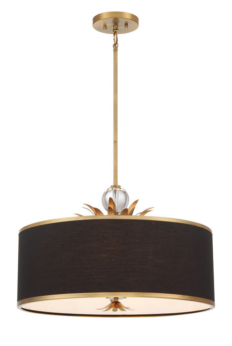 Minka-Lavery 4584-672 Four Light Pendant, Brushed Brass