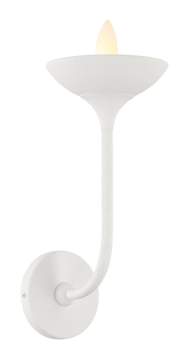 Minka-Lavery 4711-892 One Light Wall Sconce, Plaster White