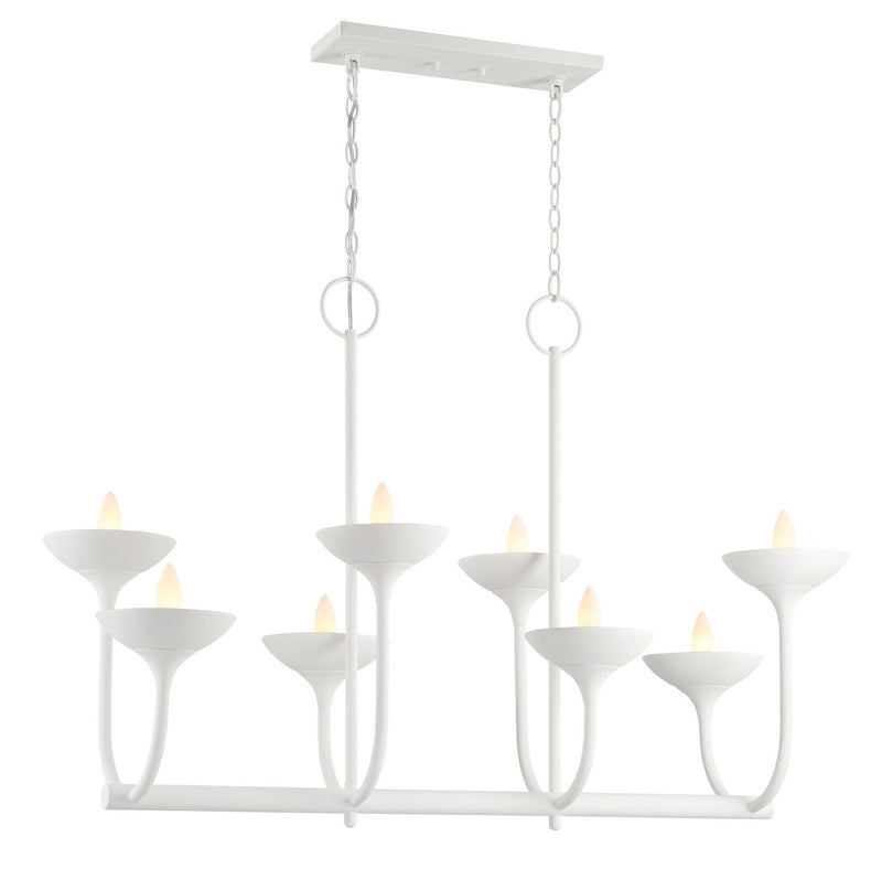 Minka-Lavery 4718-892 Eight Light Island Pendant, Plaster White