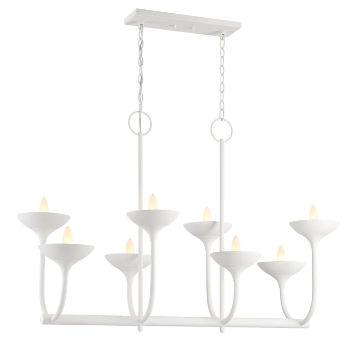Minka-Lavery 4718-892 Eight Light Island Pendant, Plaster White