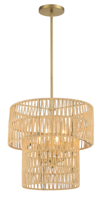 Minka-Lavery 5044-695 Four Light Pendant, Soft Brass