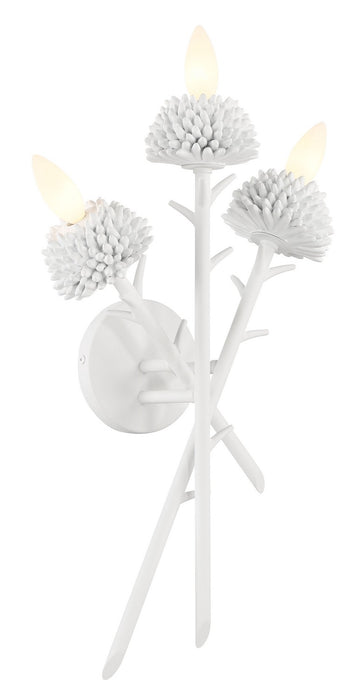 Minka-Lavery 5903-655 Three Light Wall Sconce, Sand White
