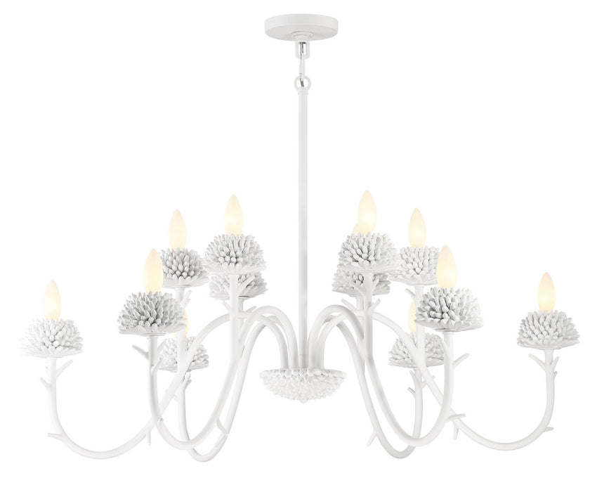 Minka-Lavery 5908-655 12 Light Chandelier, Sand White