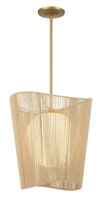 Minka-Lavery 6575-695 One Light Pendant, Soft Brass