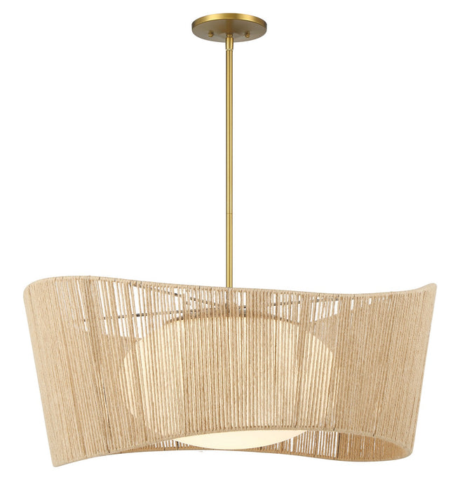 Minka-Lavery 6577-695 One Light Pendant, Soft Brass