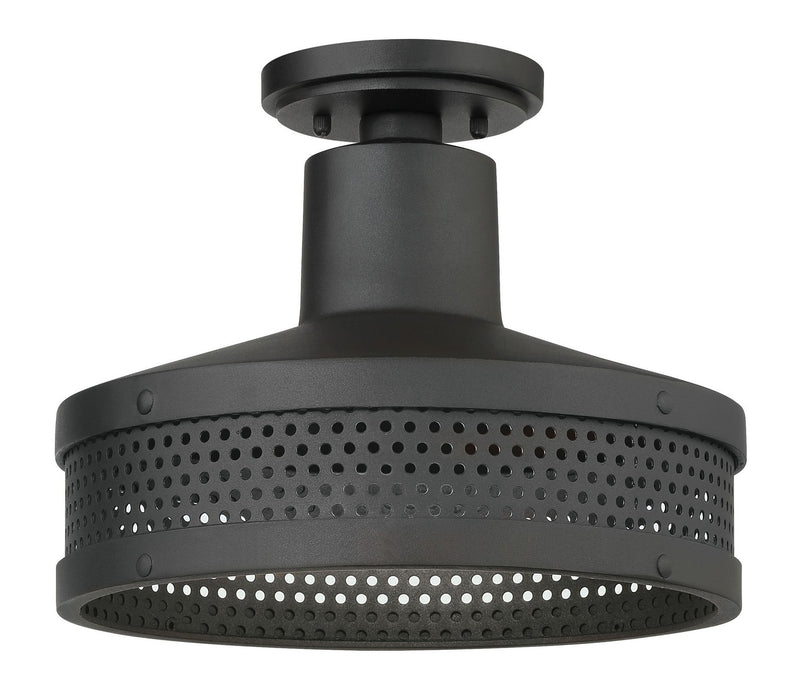 Minka-Lavery 73312-66 One Light Outdoor Flush Mount, Coal