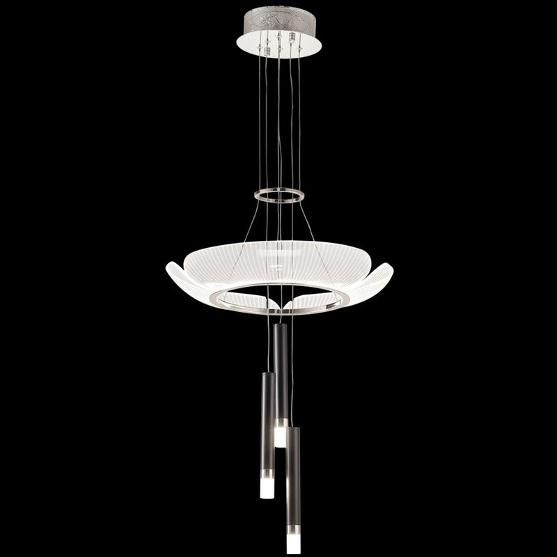 James R. Moder 41145S22LED LED Chandelier, Silver