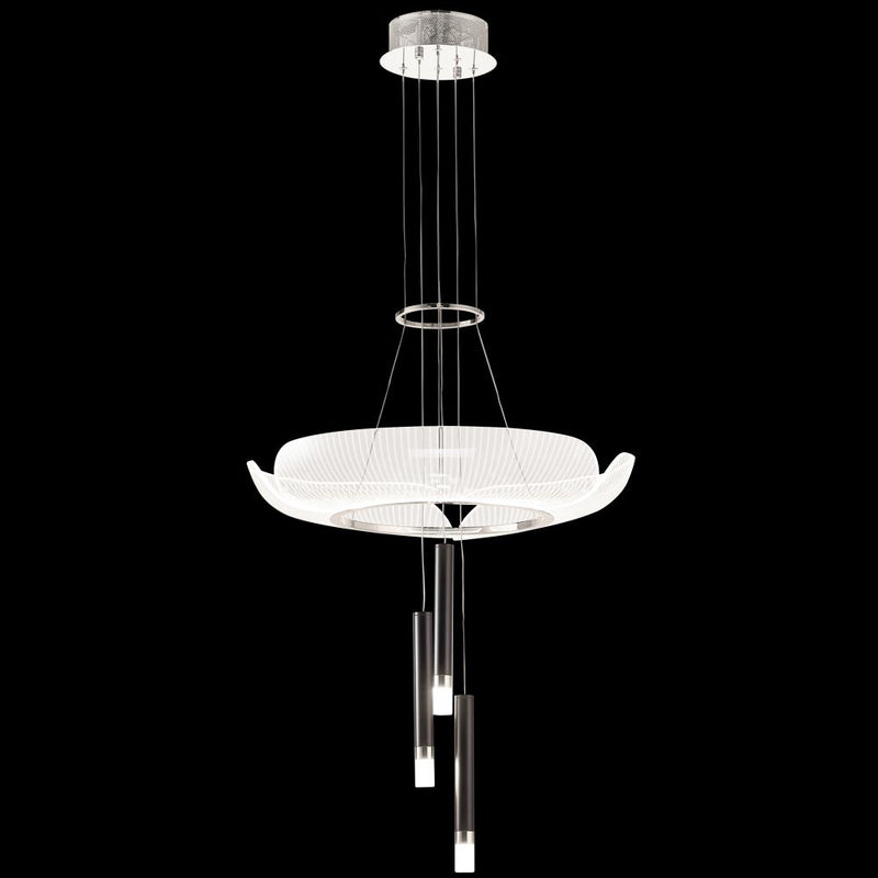 James R. Moder 41146S22LED LED Chandelier, Silver
