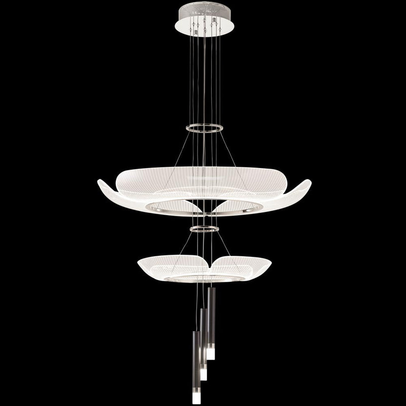 James R. Moder 41148S22LED LED Chandelier, Silver