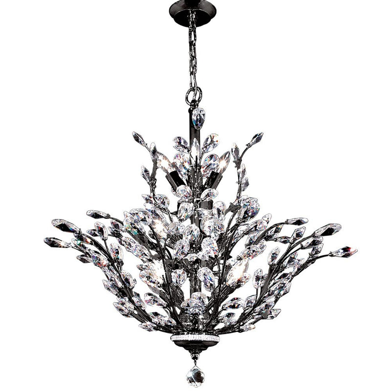 James R. Moder 94457SB22 13 Light Chandelier, Satin Black