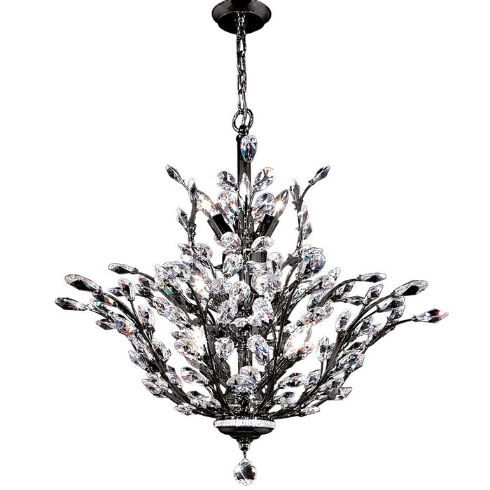 James R. Moder 94457SB22 13 Light Chandelier, Satin Black
