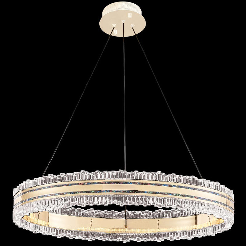 James R. Moder 96924GP22LED LED Chandelier, Rose Gold/Pearl