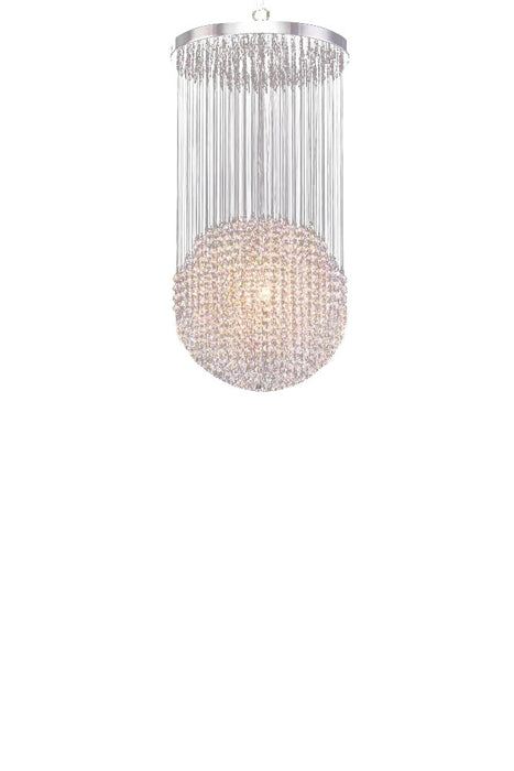 James R. Moder 96961S22 Six Light Chandelier, Silver