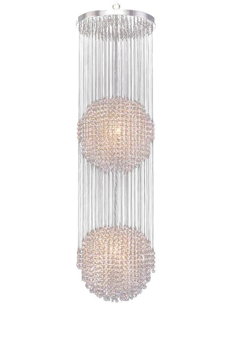 James R. Moder 96962S22 12 Light Chandelier, Silver