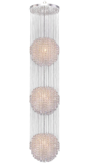 James R. Moder 96963S22 18 Light Chandelier, Silver