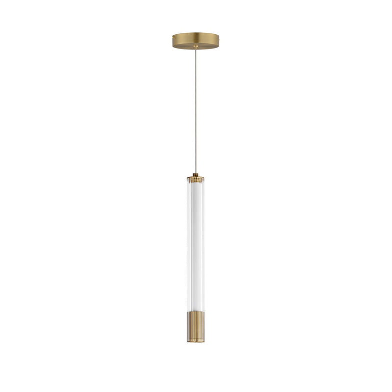 ET2 E11062-144NAB LED Pendant, Natural Aged Brass