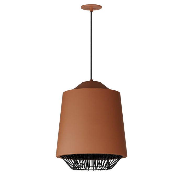ET2 E11392-BRKBK LED Pendant, Brick/Black