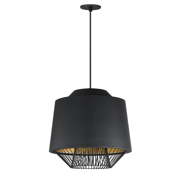 ET2 E11394-BKGLD LED Pendant, Black / Gold