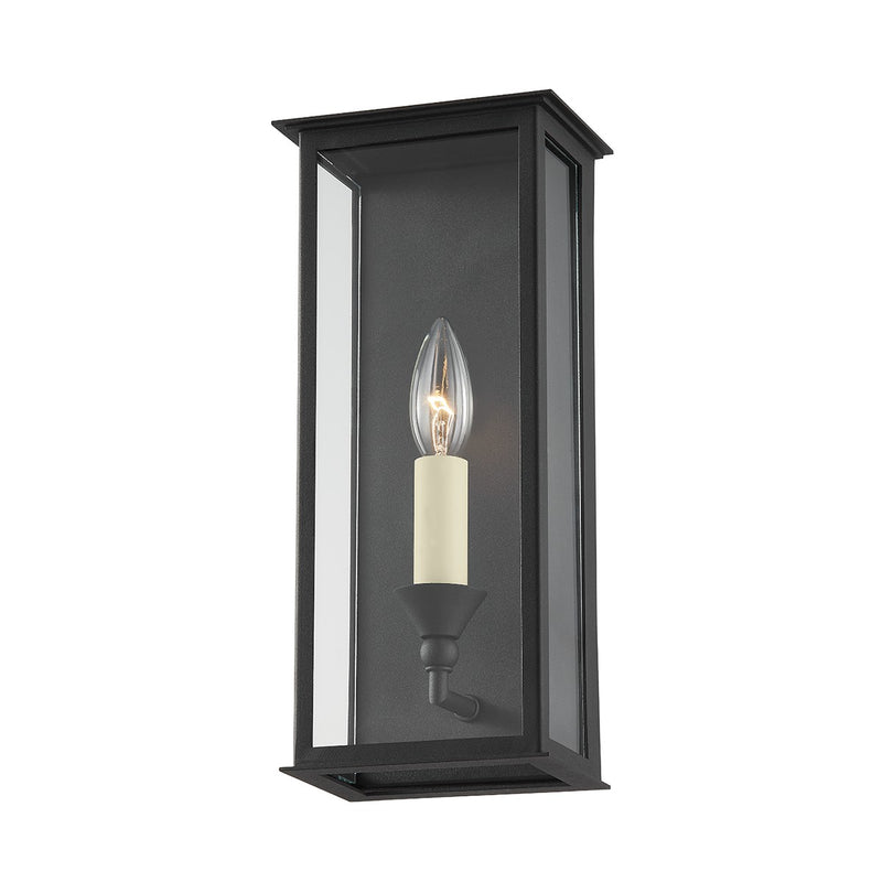 Troy Lighting B6991-TBK One Light Outdoor Wall Sconce, Textured Black