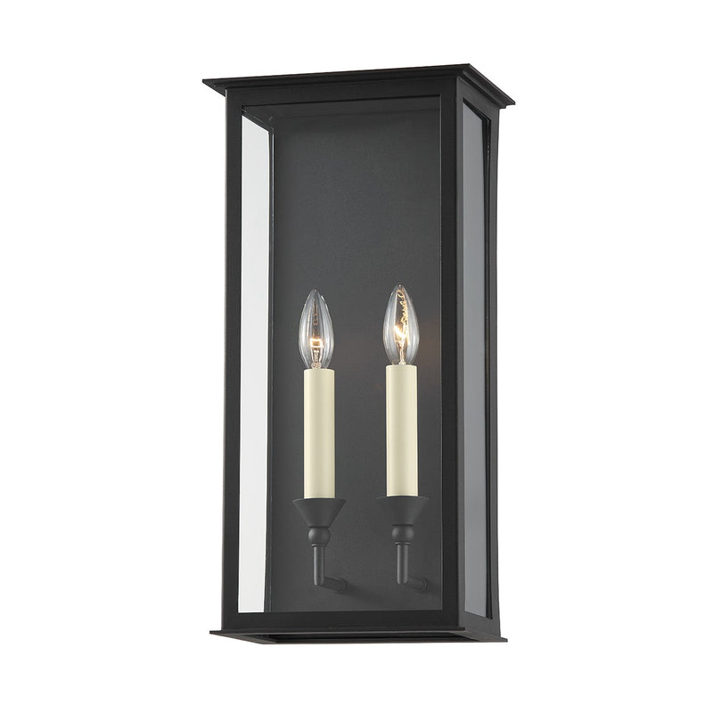 Troy Lighting B6992-TBK Two Light Outdoor Wall Sconce, Textured Black