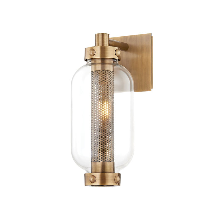 Troy Lighting B7034-PBR One Light Outdoor Wall Sconce, Patina Brass