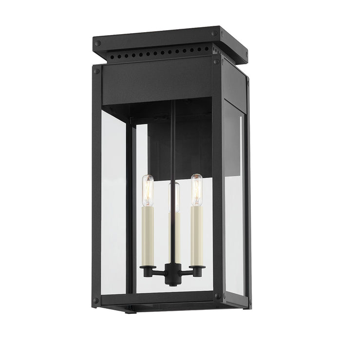 Troy Lighting B8523-TBK Three Light Outdoor Wall Sconce, Textured Black