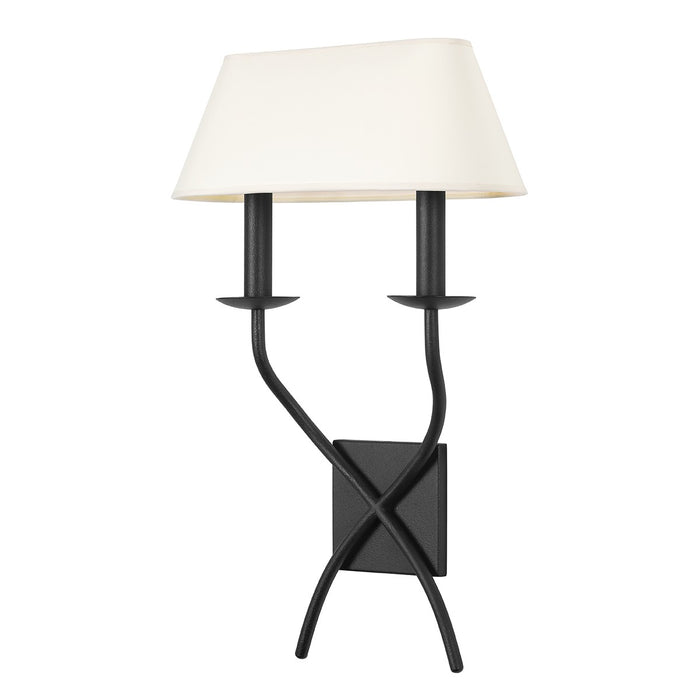 Troy Lighting B8822-FOR Two Light Wall Sconce, Forged Iron