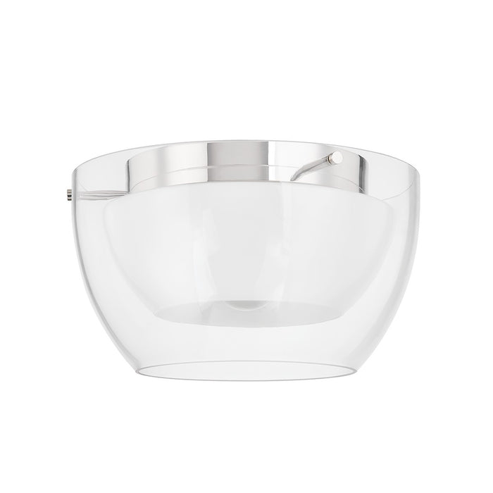 Troy Lighting C5114-PN One Light Flush Mount, Polished Nickel
