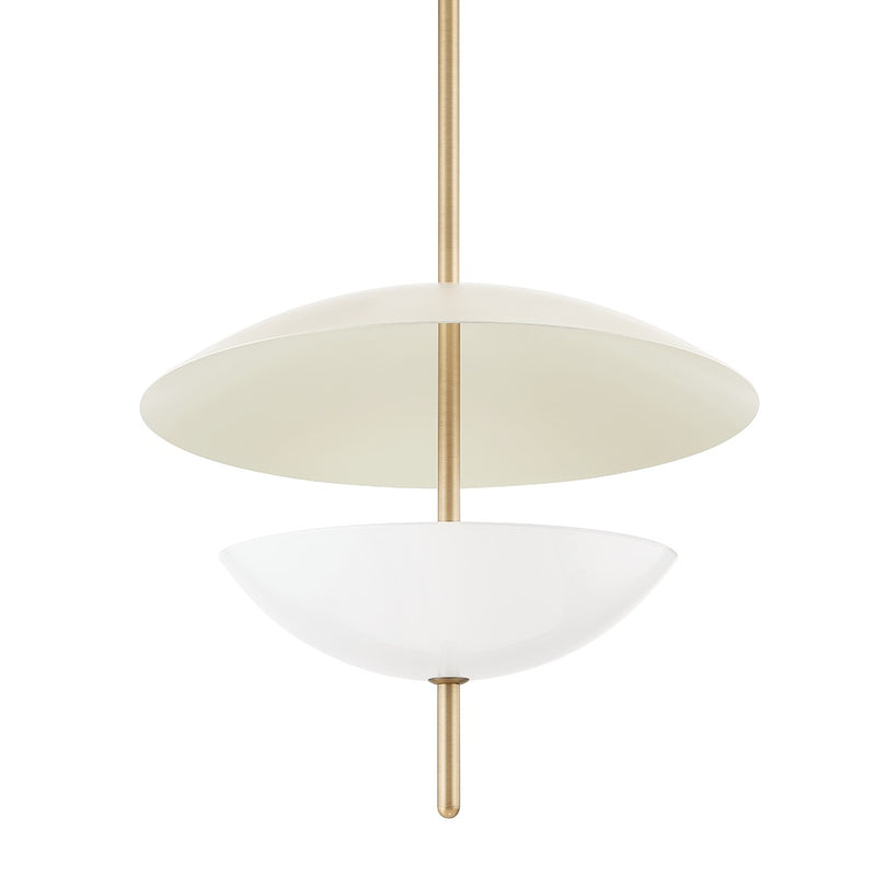 Troy Lighting F6624-PBR/SSD Three Light Pendant, Patina Brass