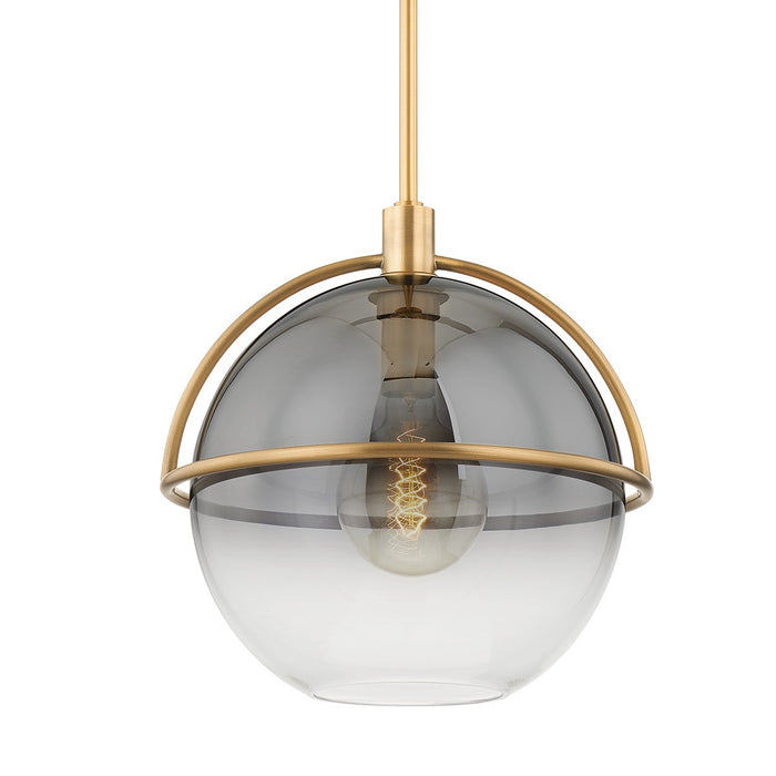 Troy Lighting F9416-PBR One Light Pendant, Patina Brass