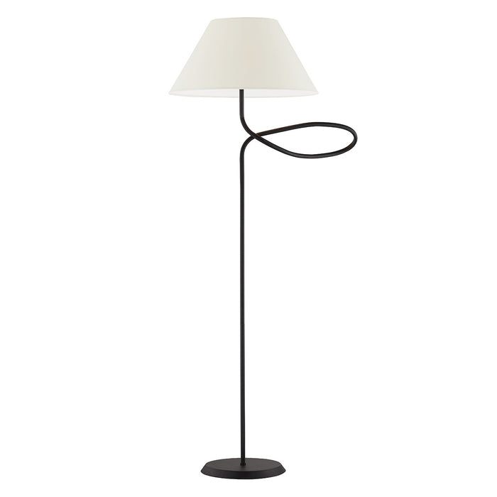 Troy Lighting PFL1868-FOR One Light Floor Lamp, Forged Iron