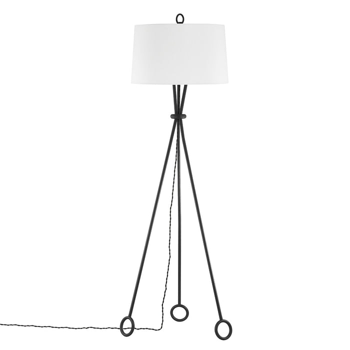 Troy Lighting PFL2068-FOR One Light Floor Lamp, Forged Iron