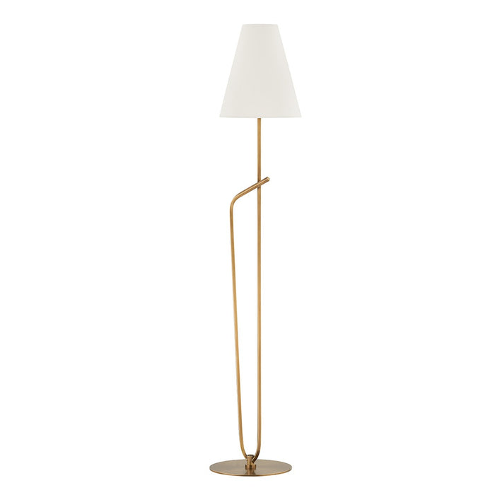 Troy Lighting PFL7764-PBR One Light Floor Lamp, Patina Brass