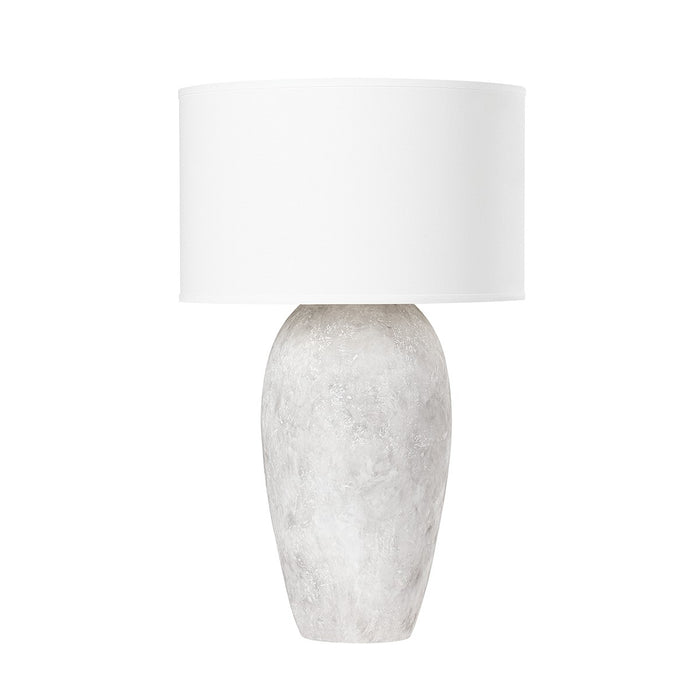 Troy Lighting PTL1020-CWG One Light Table Lamp, Ceramic Weathered Grey