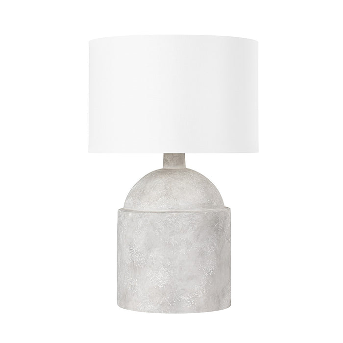 Troy Lighting PTL1022-CWG One Light Table Lamp, Ceramic Weathered Grey
