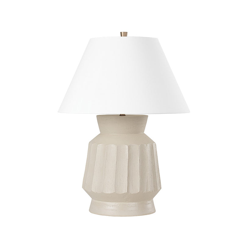 Troy Lighting PTL1023-CUG One Light Table Lamp, Ceramic Unglazed Gray