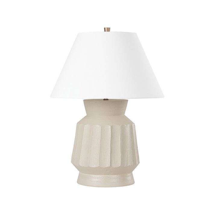 Troy Lighting PTL1023-CUG One Light Table Lamp, Ceramic Unglazed Gray