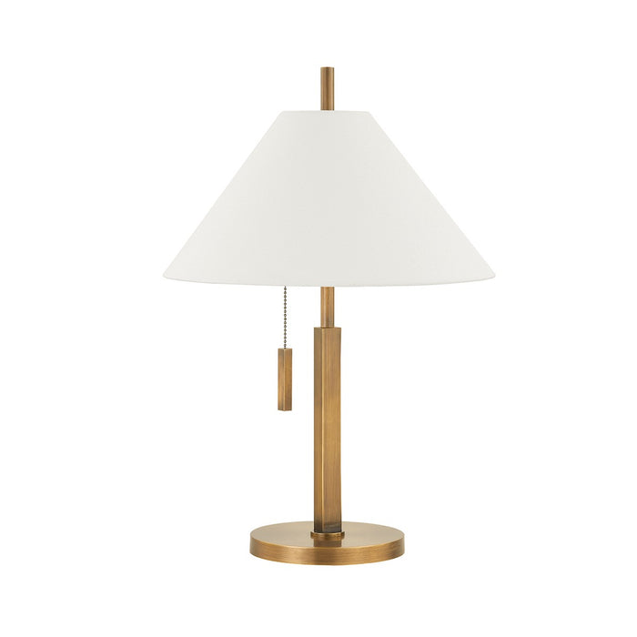 Troy Lighting PTL5722-PBR One Light Table Lamp, Patina Brass